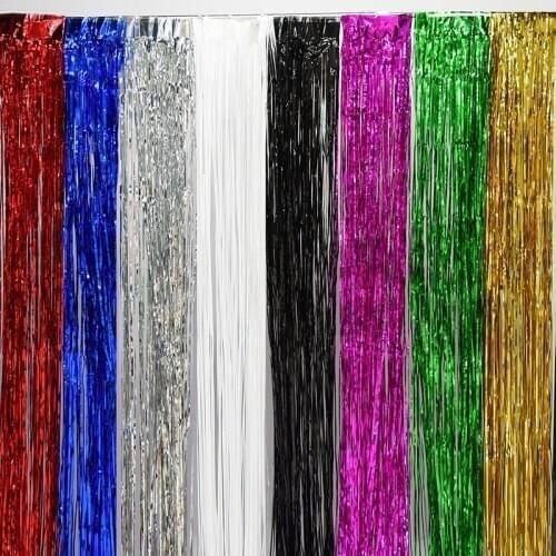 1*2M Rain Curtain Background Wedding Birthday Party Decoration Adult Christmas Decorations For Home Supplies