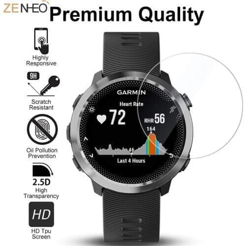 1/4Pcs For Garmin Forerunner 645 / 645 Music Clear Tempered Glass Screen Protector Anti-Scratch Smart watch