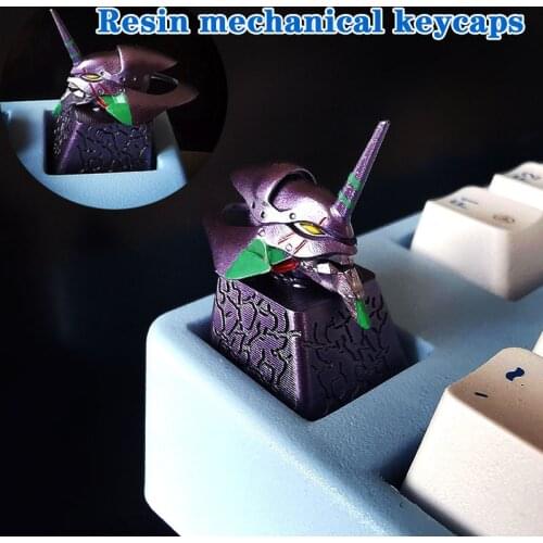 1pc Cute anime Keycap Three-dimensional Personality Resin Keycap Homemade Mechanical Game Keyboard Key Caps