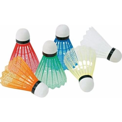 12pcs/set Colorful Shuttlecock Portable Plastic Training Badminton Ball Outdoor Sports Activities Supplies
