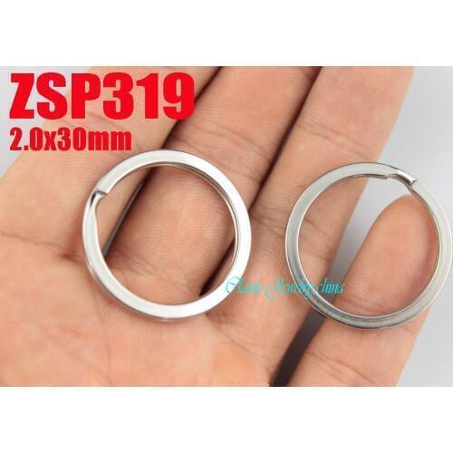 2000pcs 30mm stainless steel key-ring Key Chain jewelry Split Key Rings DIY accessories parts ZSP319