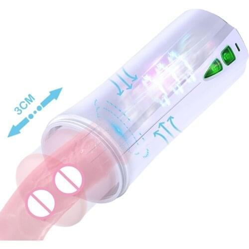 3 Frequency Telescopic Automatic Male Masturbator Cup Adult Products Sexy Female Voice Simulation Vagina Erotic Sex Toys for Man