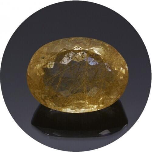 32,66 ct. Rutile Quartz Oval Cut