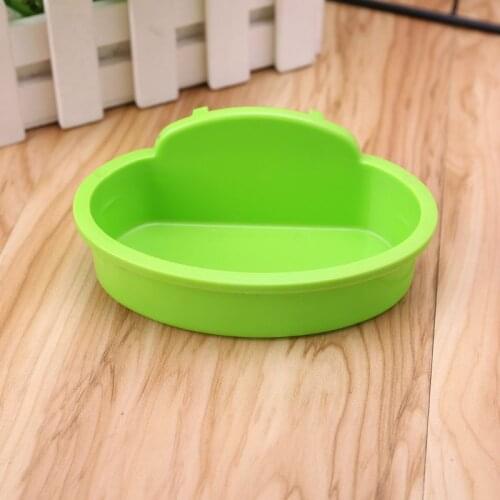 583A Bird Hamster Bowl Small Pet Cage Hanging Drink Food Feeder Cup Feeding Bathing Tools