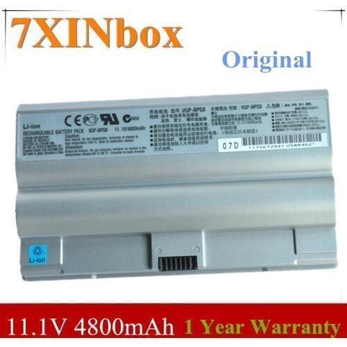 7XINbox 11.1V 4800mAh VGP-BPS8 Battery For Sony VGP-BPS8 VGP-BPL8 VGN-FZ220EB VGNFZ130E VGN-FZ220E/B GN-FZ90S FZ220EB VGN-FZ11