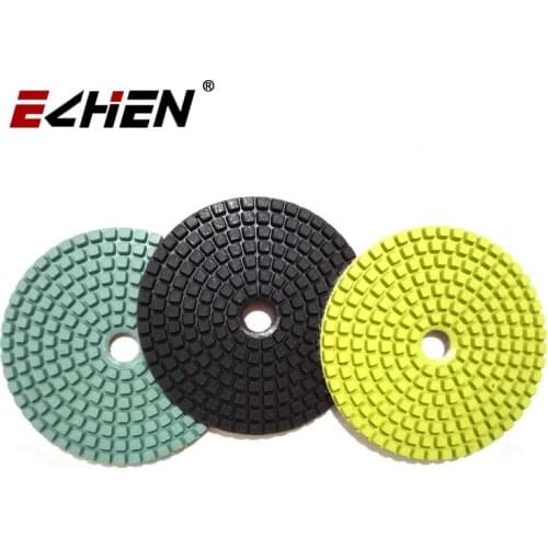 4 inch/100mm Wet Dry Concrete Floor Granite Marble Diamond Polishing Pads Resin Flexible Stone Sanding Discs Angle Grinder