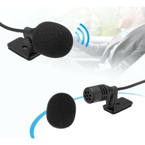 Car audio microphone clip jack plug microphone stereo For car DVD professionals microphone wired suitable external radio mi Y3X5
