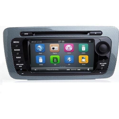 Car DVD Radio For Seat Ibiza 6j 2009 2010 2012 2013 GPS Navigation 2 Din Screen radio Audio Multimedia Player