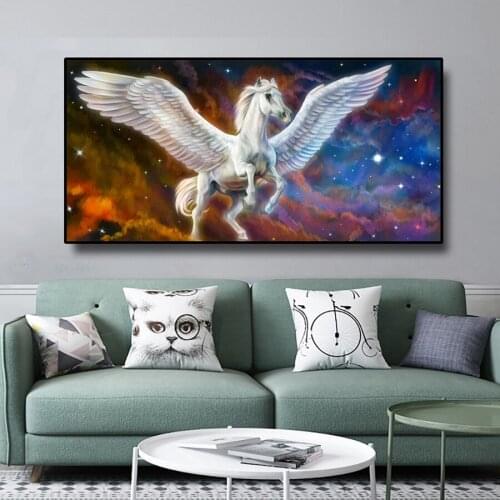 Large DIY 5D Diamond painting Unicorn wings diamant painting diamond Embroidery rhinestone 3d pictures mosaic YG1796