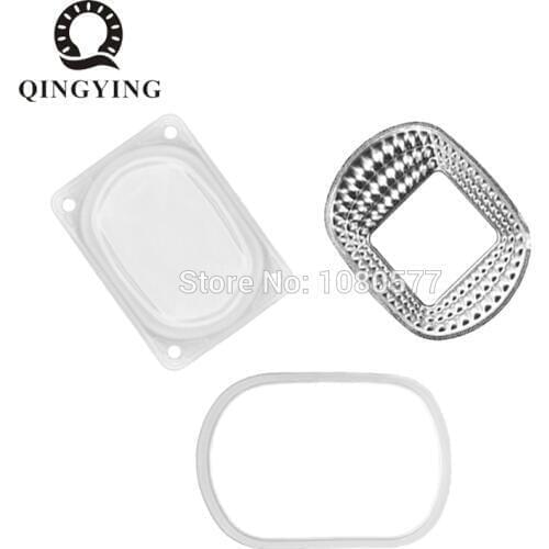 1set LED COB Lens with Reflector and Waterproof Silicone Ring 120 degree 78mm*60mm For 20W 30W 50W COB Chip LED Flood Light DIY