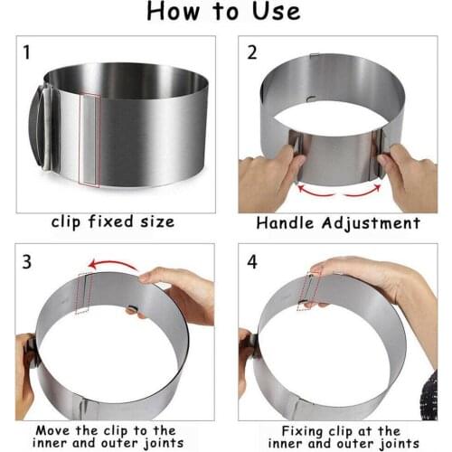 EZLIFE Adjustable Cake Molds