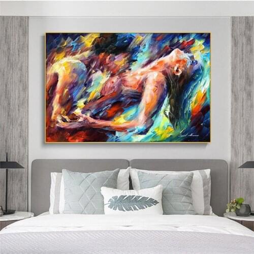 Modern Abstract Art Nude And Sexy Women Oil Painting on Canvas Posters and Prints Scandinavian Wall Art Picture for living room