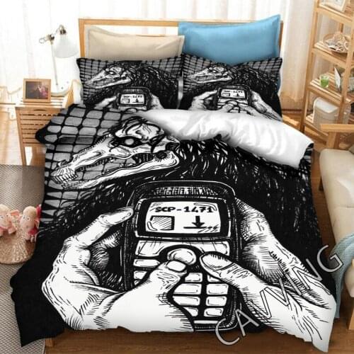 SCP Foundation 3D Printed Bedding Set Duvet Covers & Pillow Cases Comforter Bedding Set Bed Linen( US Sizes/EU Sizes/AU Sizes) 2