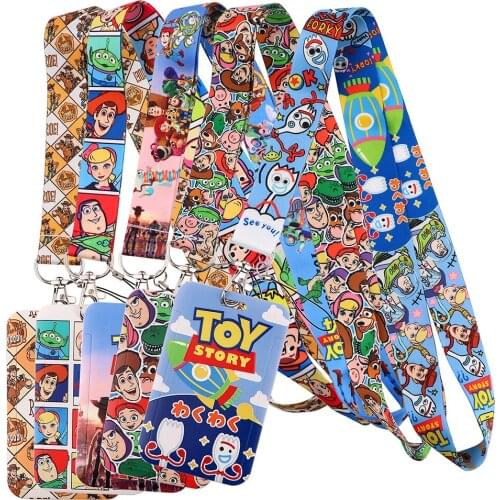 LT1131 Toy Story Cute Neck Strap Lanyards Keychain Badge Holder ID Card Pass Hang Rope Lariat Lanyard for Key Rings Accessories