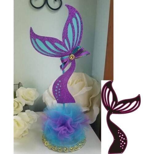 Metal cutting Mould Beautiful Fish tail knife Die scrapbook Photo album Paper embossing DIY Handicrafts 1 order