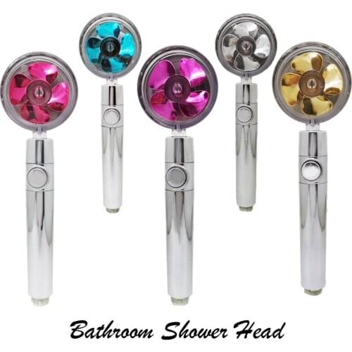 Shower head fan-shaped faucet propeller pressurized bath water fan shower nozzle high pressure shower head shower head