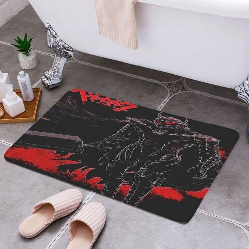Berserk Cheaper Anti-slip Modern Area Rugs Living Room Balcony Bathroom Printed Carpet Doormat Hallway Bath Mat