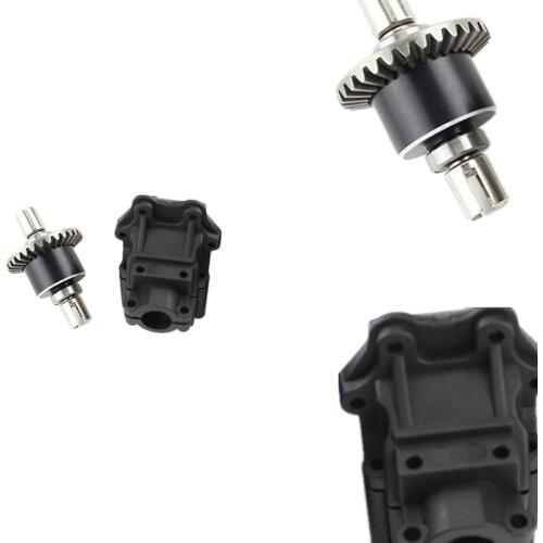 Full Metal Differential & Plastic Gear Box Wave Box for Wltoys 144001 124019 124018 RC Car Spare Parts Accessories