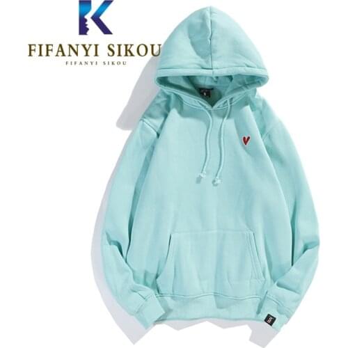 Casual Hoodies Women 2021 Autumn Winter Thick Warm Sweatshirt Pocket Fashion Embroidery Pullover Female Loose Hooded Sweatshirts