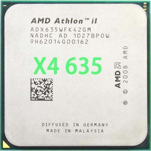 AMD Athlon II X4 635 CPU Processor Quad-CORE 2.9Ghz/ L2 2M /95W / 2000GHz Socket am3 am2