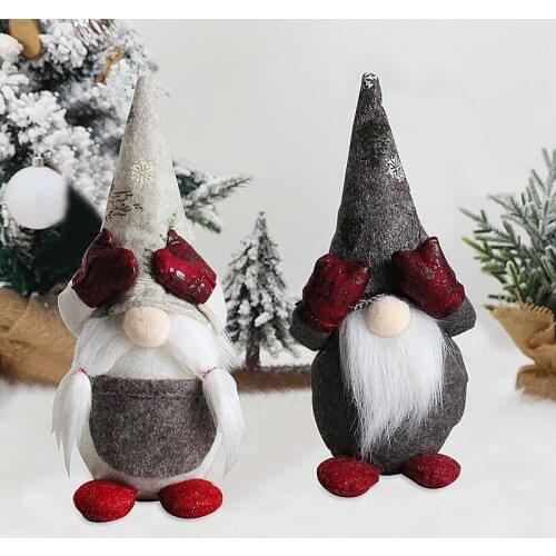 Christmas Decorations for Home New Year 2022 Gnome Old Man Doll Christmas Ornaments Easter Faceless Doll Gifts Toys Navidad Noel
