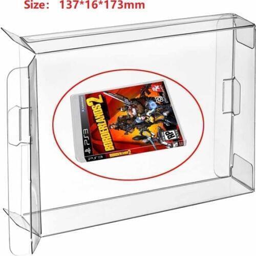Ruitroliker 12Pcs Clear PET Box Case Sleeve Covers CIB Protector for PS3 Games Cartridge Box
