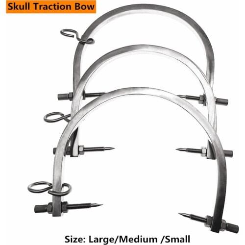 Gardner Wells Skull Traction Tongs U-shaped Skull Tong with Pins Diameter Orthopedic Instrument Veterinary Surgical Instruments