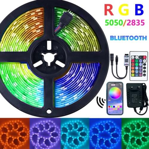 Led strip light IR Bluetooth Wifi RGB 2835 5050 Waterproof strips lights DC12V 5M 10M 15M 20M 25M 30M Ribbon Tape LED Lamp Xmas