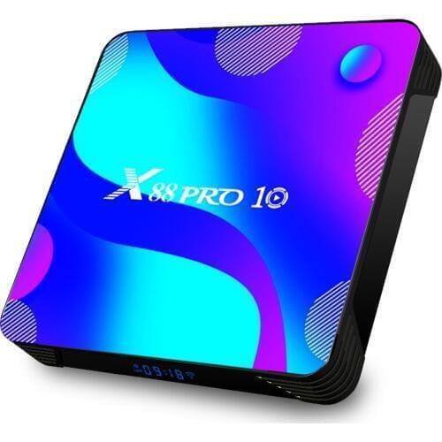 X88 PRO 10 TV Box Android 10.0 4GB 32GB 64GB Rockchip RK3318 4K 1080P Google Store Netflix Set Top Box PK H96