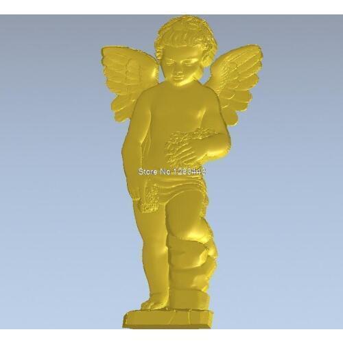 High quality New 3D model for cnc 3D carved figure sculpture machine in STL file angel_4