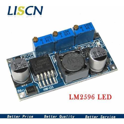 1PCS LM2596 LED Driver DC-DC Step-down Adjustable CC/CV Power Supply Module