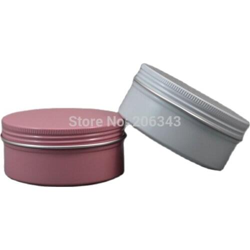 150G pink/white aluminum cream jar,cosmetic container,eyeshadow container,mask jar,Cosmetic Jar,Cosmetic Packaging
