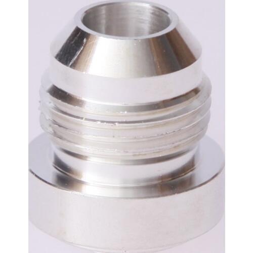 16AN AN16 AN-16 Male Aluminum Weld On Fitting Round Base Silver