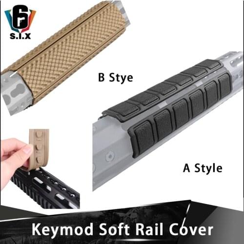 2 Style Tactical Airsoft Keymod Soft Rail Cover Rubber Rail Accessory 4PCS