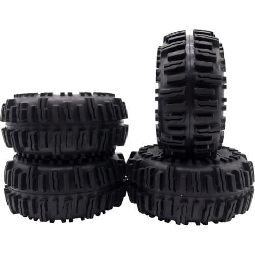 4pcs Rock Crawler 2.2 inch Tires Soft 128mm Tyre with Foams for Axial Wraith SCX10 Jeep Wrangler TRX-4 2.2 WHEEL