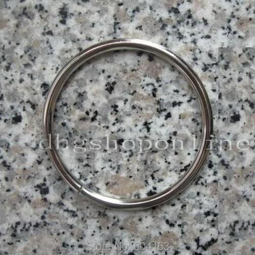 6 pcs 3" 75mm O Ring Metal for ribbon D Dee Webbing Belt Buckles Bag Non Welded