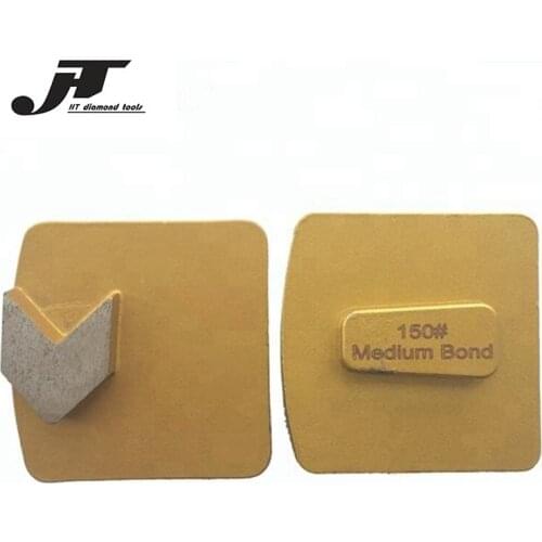 High Quality Redi Lock Diamond Grinding Shoes Concrete Grinding Plates With Single Arrow Segment For Hard Concrete 9PCS