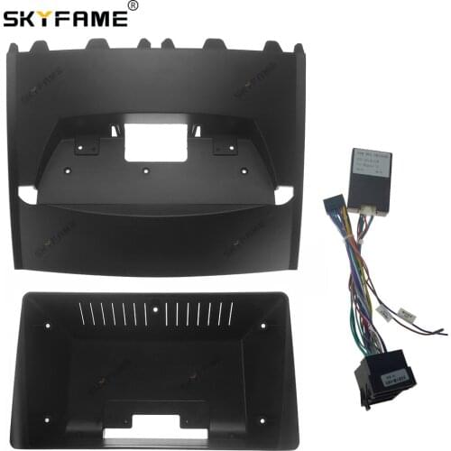 SKYFAME Car Frame Cable Canbus For Renault Megane 2 MeganeⅡ 2002-2008 Android Big Screen Dask Kit Fascia Frame