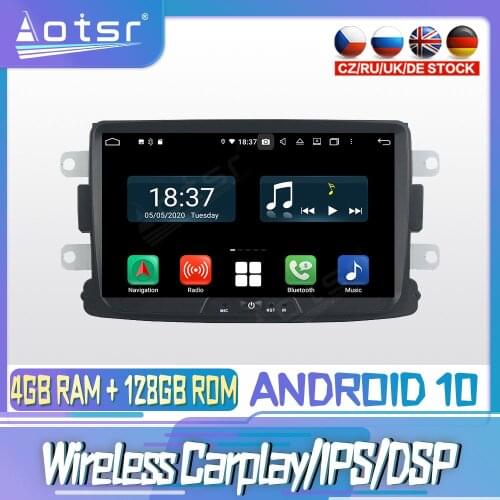 Android 10 PX6 128G For RENAULT Duster 2014 - 2016 DVD GPS Navigation Auto Radio Stereo Video Multimedia Player HeadUnit 2din
