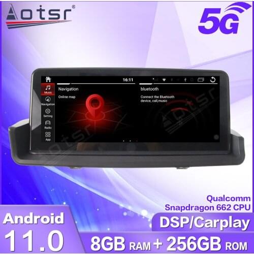 10.25" 8+256G Android 11 Car Multimedia Player GPS Navi Radio Tape Recorder For BMW 3 Series E90 E91 E92 E93 2005-2012 Head Unit