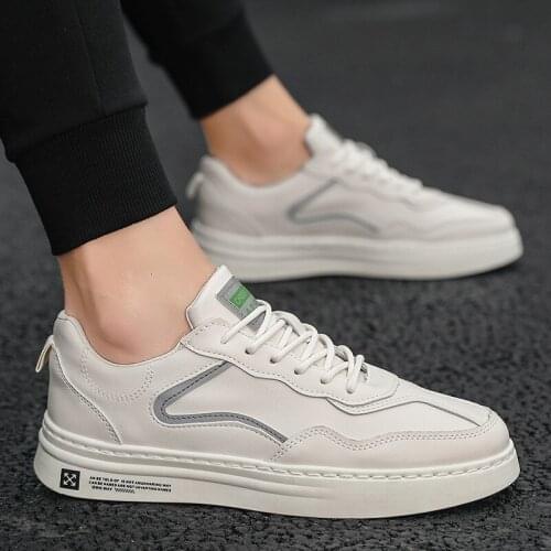 White Vulcanized Sneakers Boys Cheap Flat Comfortable Shoes Men Autumn Spring 2021 Fashion Sneakers Men Vulcanize Shoes