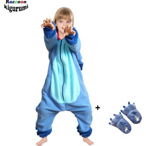 Kids Onesies Animal Pajamas Fleece Children Kigurumi Girls Cartoon Movie Cosplay Costume Boys One-Piece Pijama Brithday Gift