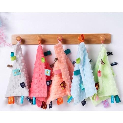 Baby Appease Towel Soft Soother Teether Infants Comfort Sleeping Nursing Cuddling Square Sensory Security Blanket Toys