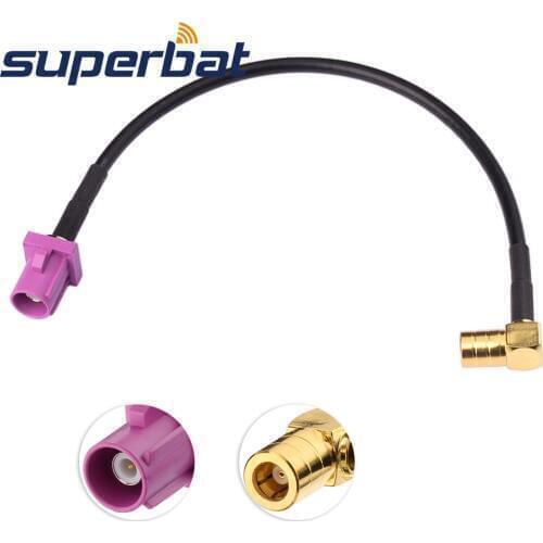 Superbat Car Trucks Boat Satellite Radio Antenna Cable RG174 with Fakra H Male to SMB Female Connector for XM SkyDock XMPCR