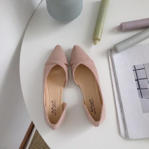 Classic best-selling flat womens shoes wild fashion Pointed Toe simple comfortable breathable Mujer Chaussure Femme W33-07