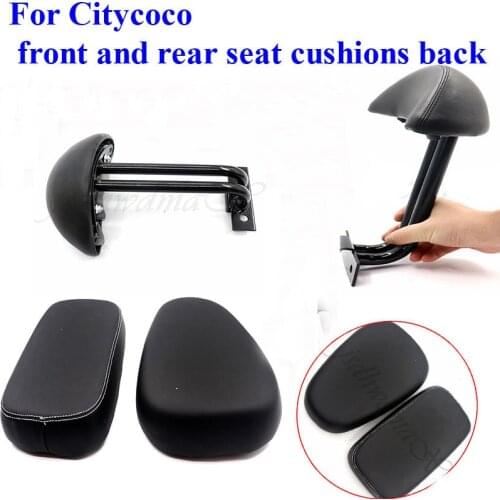 Scooter Front and rear seat cushion back leather saddle seat for citycoco electric car refitted seat accessories