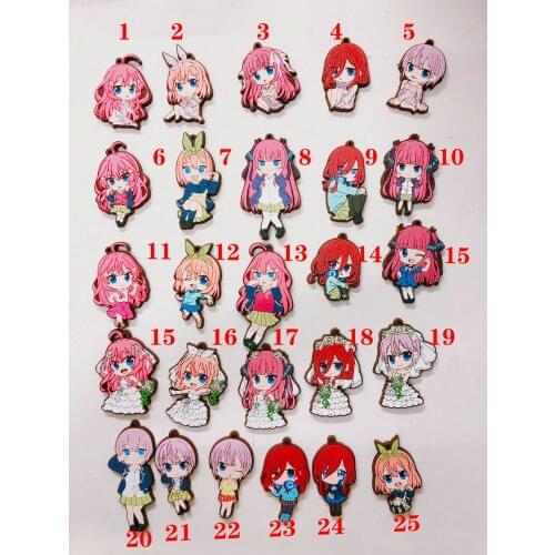 The Quintessential Quintuplets Anime keychain Rubber strap/mobile phone strap Keyring Number