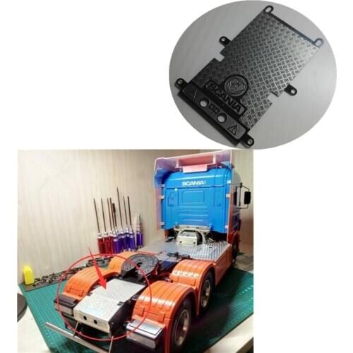 Rc Truck Metal Decorative Plate Fit For 1/14 Scale Tamiya SCANIA Remote Control Toys Tractor Trailer R470 R620 56323 ACTRO Model