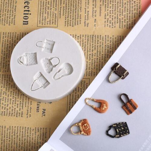 Fashion Handbags Silicone Mold Fondant Mould Cake Decorating Tool Chocolate, Gumpaste Mold, Sugarcraft ,Kitchen Gadget