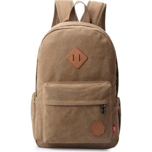 Fashion Canvas Backpack Mens Travel Womens Bag Computer Bag Student Schoolbag School Backpacks
